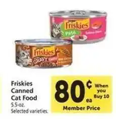 Safeway Friskies Canned Cat Food offer