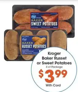 Kroger Kroger Baker Russet or Sweet Potatoes offer