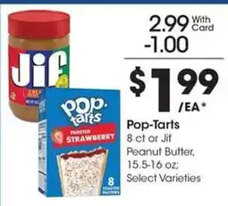 Kroger Pop-Tarts or Jif Peanut Butter offer