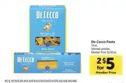 Safeway De Cecco Pasta offer