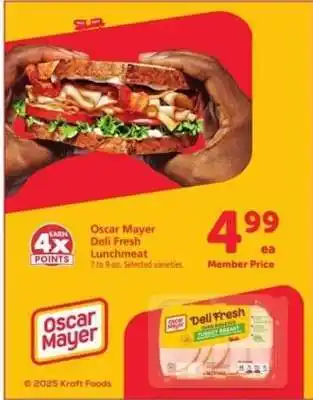 Safeway Oscar Mayer Deli Fresh Lunchmeat offer