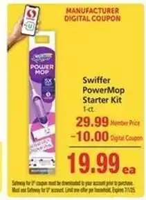 Safeway Swiffer Powermop Starter Kit offer