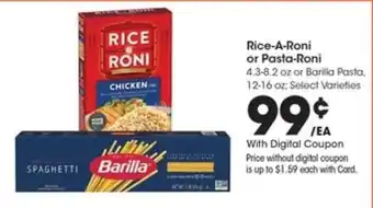 Kroger Rice-A-Roni or Pasta-Roni offer