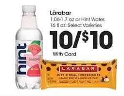 Kroger Lärabar or Hint Water offer