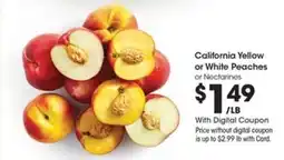 Kroger California Yellow or White Peaches or Nectarines offer