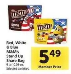 Safeway M&M's Stand Up Share Bag offer