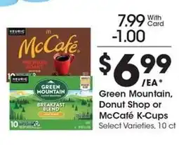 Kroger Green Mountain, Donut Shop or McCafé K-Cups offer