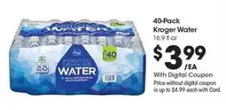 Kroger 40-Pack Kroger Water offer