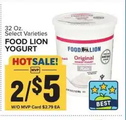 Food Lion FOOD LION YOGURT offer
