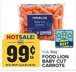 Food Lion FOOD LION BABY CUT CARROTS offer