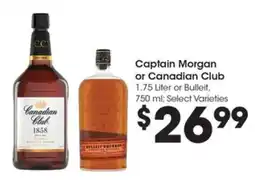 Kroger Captain Morgan or Canadian Club offer