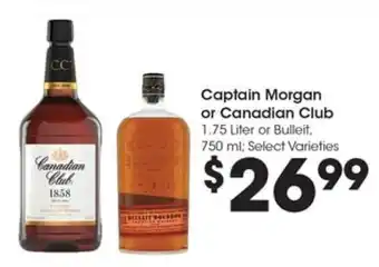 Kroger Captain Morgan or Canadian Club offer