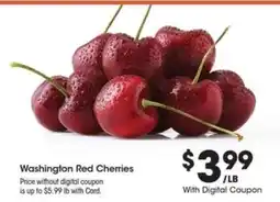 Kroger Washington Red Cherries offer