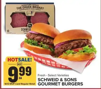 Food Lion SCHWEID & SONS GOURMET BURGERS offer