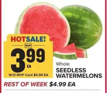 Food Lion Whole Seedless Watermelons offer