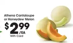 Kroger Athena Cantaloupe or Honeydew Melon offer