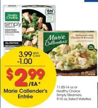 Kroger Marie Callender's Entrée offer