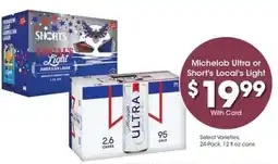 Kroger Michelob Ultra or Short's Local's Light offer