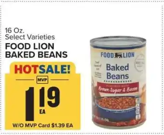Food Lion FOOD LION BAKED BEANS offer