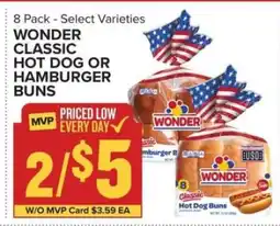 Food Lion Wonder Classic Hot Dog or Hamburger Buns offer