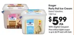 Kroger Kroger Party Pail Ice Cream offer