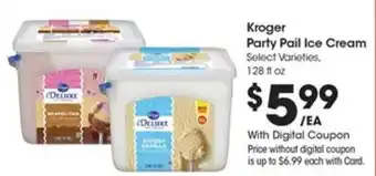 Kroger Kroger Party Pail Ice Cream offer