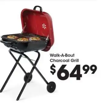 Kroger Walk-A-Bout Charcoal Grill offer