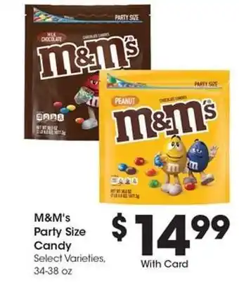 Kroger M&M's Party Size Candy offer