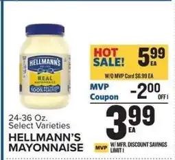 Food Lion Hellmann's Mayonnaise offer