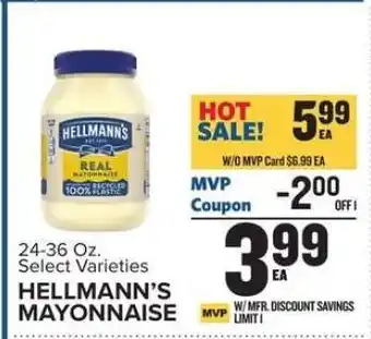 Food Lion Hellmann's Mayonnaise offer