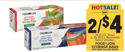 Food Lion Food Lion Storage Bags offer
