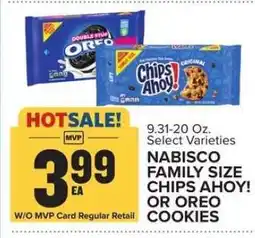 Food Lion Nabisco Family Size Chips Ahoy or Oreo Cookies offer