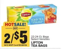 Food Lion Lipton Tea Bags offer