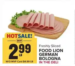 Food Lion FOOD LION GERMAN BOLOGNA offer