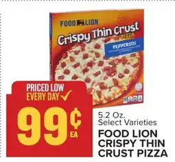 Food Lion FOOD LION CRISPY THIN CRUST PIZZA offer
