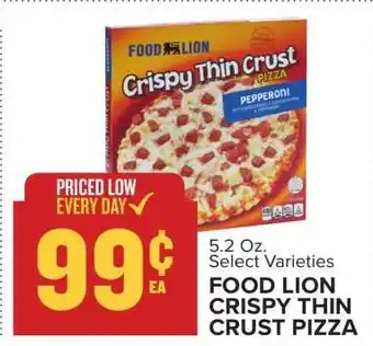 Food Lion FOOD LION CRISPY THIN CRUST PIZZA offer