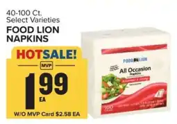 Food Lion FOOD LION NAPKINS offer