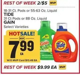 Food Lion Tide & Gain offer