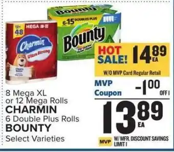 Food Lion Charmin & Bounty offer