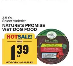 Food Lion Nature's Promise Wet Dog Food offer