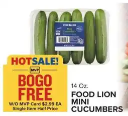 Food Lion FOOD LION MINI CUCUMBERS offer