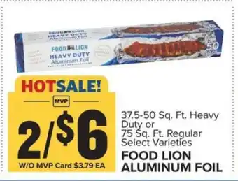 Food Lion FOOD LION ALUMINUM FOIL offer