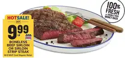 Food Lion Boneless Beef Sirloin or Sirloin Strip Steak offer