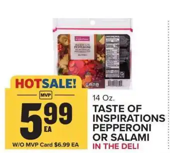 Food Lion TASTE OF INSPIRATIONS PEPPERONI OR SALAMI offer