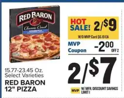 Food Lion Red Baron 12 Pizza offer