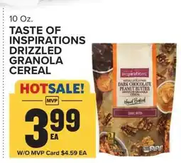 Food Lion Taste of Inspirations Drizzled Granola Cereal offer