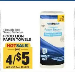Food Lion FOOD LION PAPER TOWELS offer