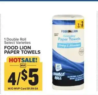 Food Lion FOOD LION PAPER TOWELS offer