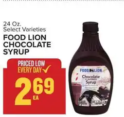 Food Lion FOOD LION CHOCOLATE SYRUP offer