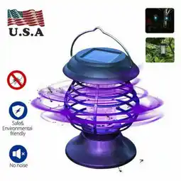 Walmart Jahy2Tech Solar Powered Mosquito Killers Light Insects Killing Hanging Lamp Garden Outdoor offer